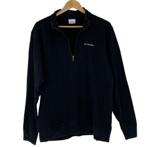 Columbia 1/4 zip black sweatshirt pullover women's size large